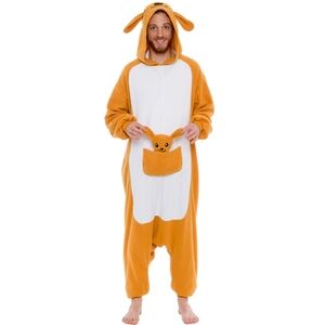 Funziez Kangaroo One-Piece Jumpsuit Animal Costume Unisex Party Size Small